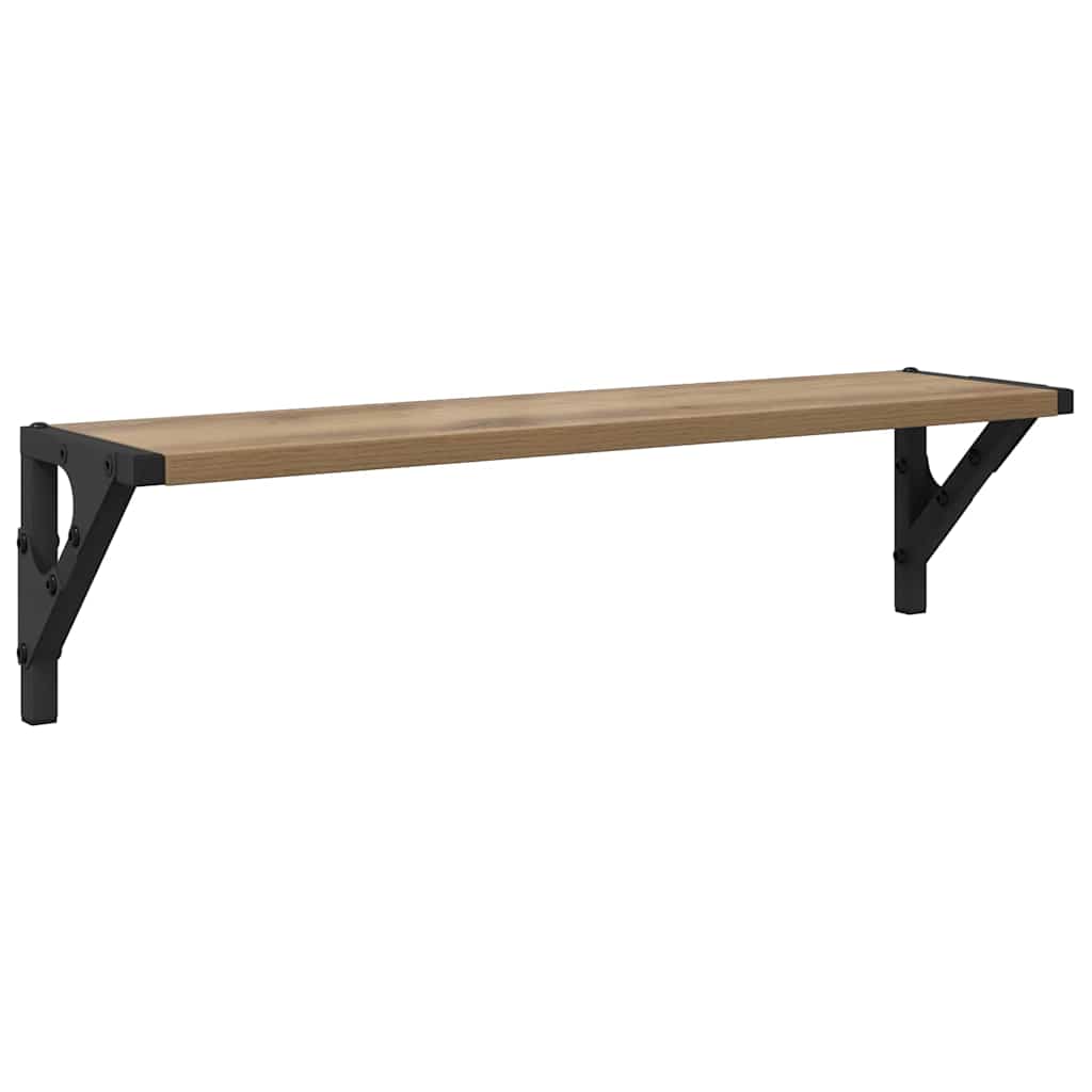 Scaffali da parete 2 pcs Rovere artigianale 60 x 15 x 15,5 cm