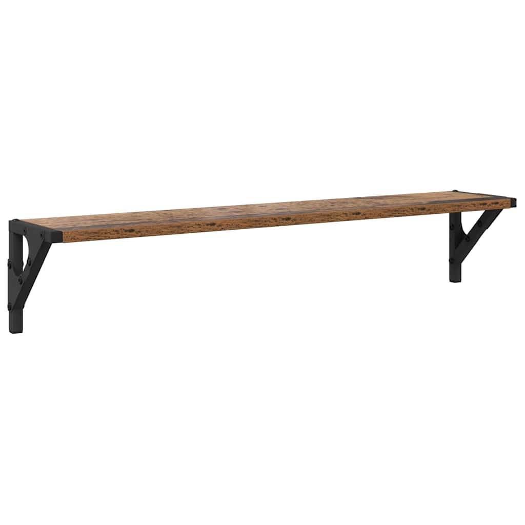 Scaffali da parete 2 pcs Legno vecchio 80 x 15 x 15,5 cm