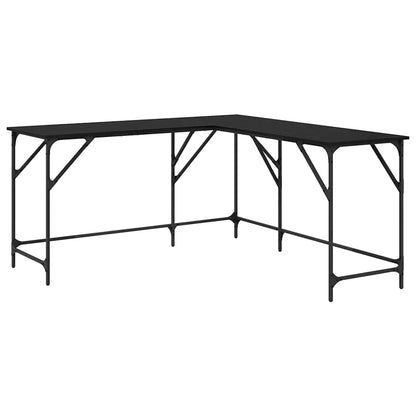 Scrivania Rovere Nero 149 x 149 x 75 cm Legno multistrato