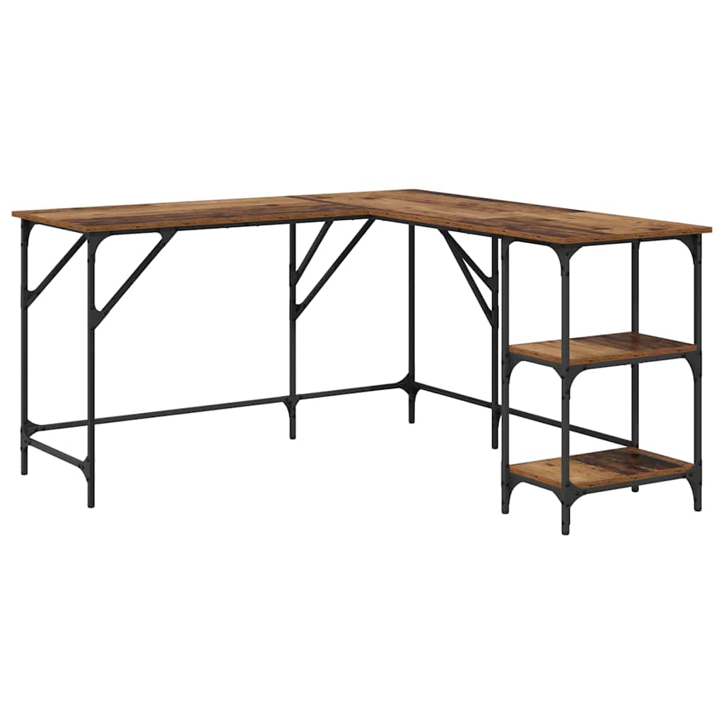 Scrivania Legno vecchio 139 x 139 x 75 cm Legno multistrato