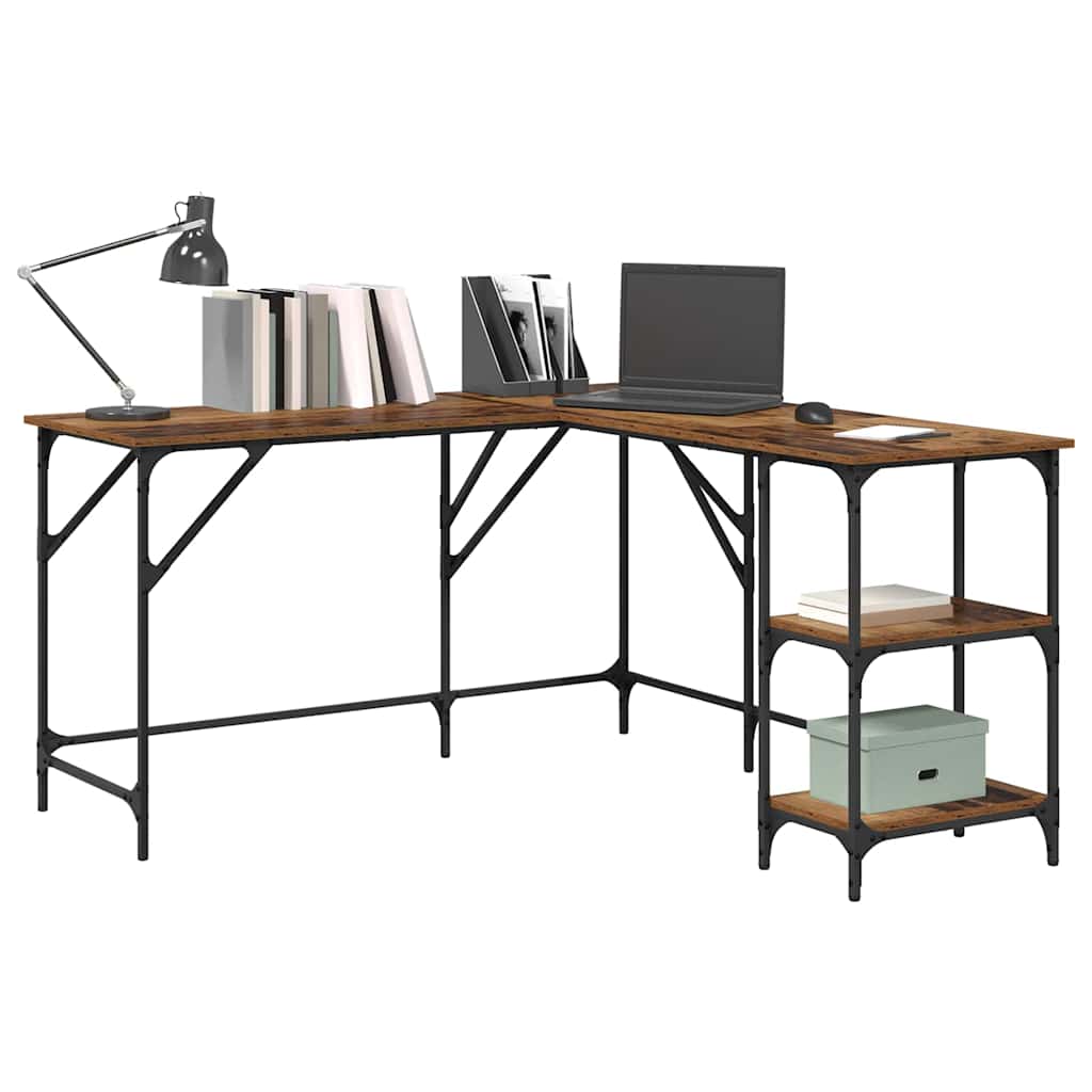 Scrivania Legno vecchio 139 x 139 x 75 cm Legno multistrato