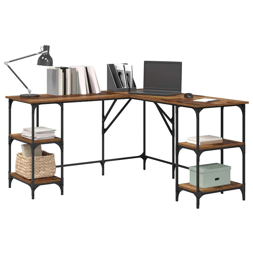 Scrivania Legno vecchio 139 x 139 x 75 cm Legno multistrato