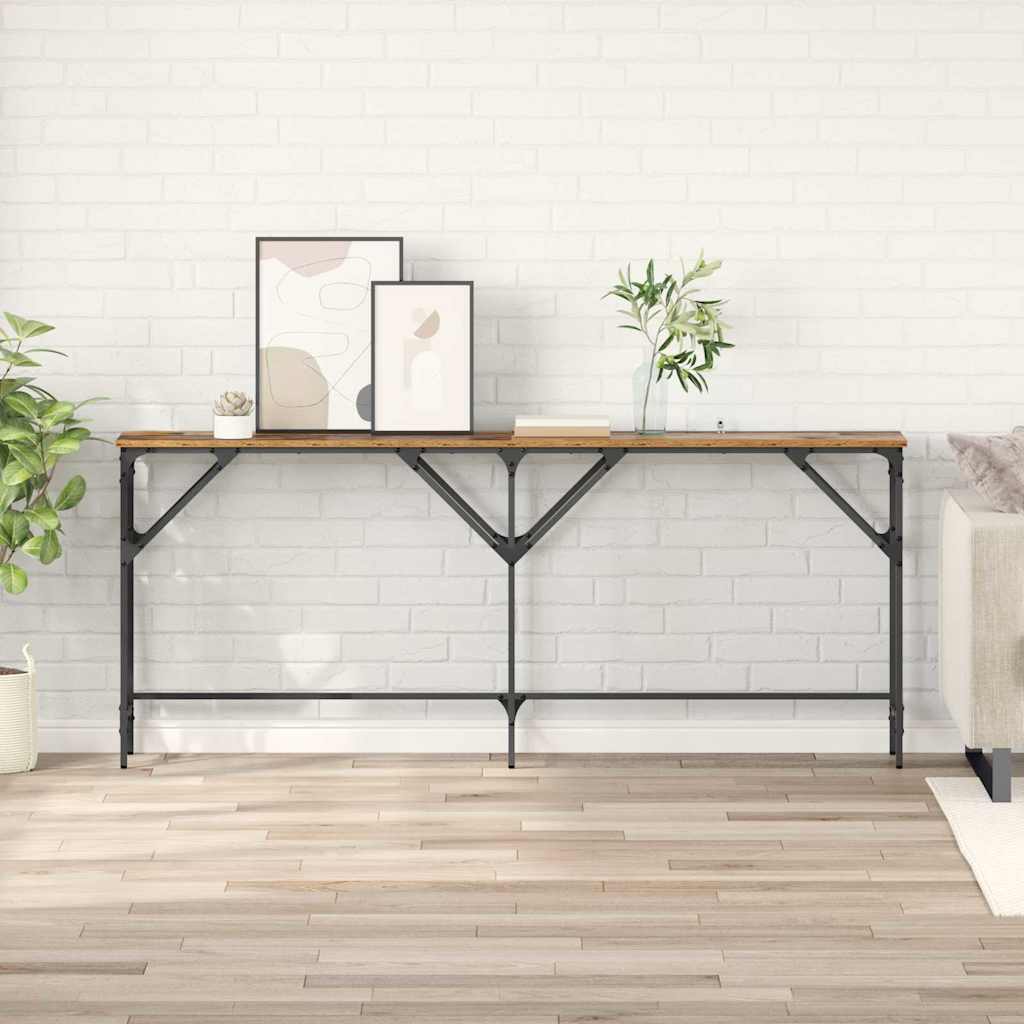 Tavolo consolle Legno vecchio 180 x 30 x 75 cm