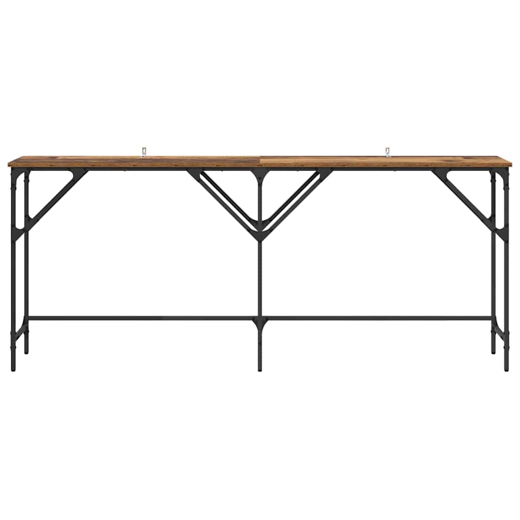 Tavolo consolle Legno vecchio 180 x 30 x 75 cm