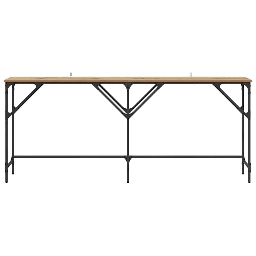 Tavolo consolle Rovere artigianale 180 x 30 x 75 cm