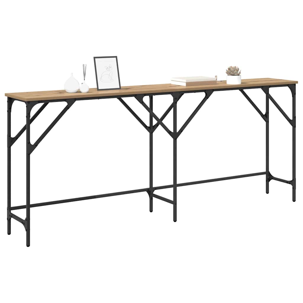 Tavolo consolle Rovere artigianale 180 x 30 x 75 cm