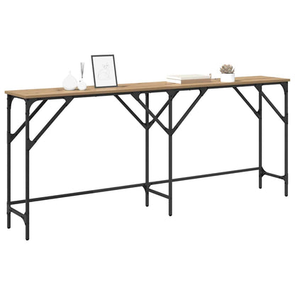 Tavolo consolle Rovere artigianale 180 x 30 x 75 cm