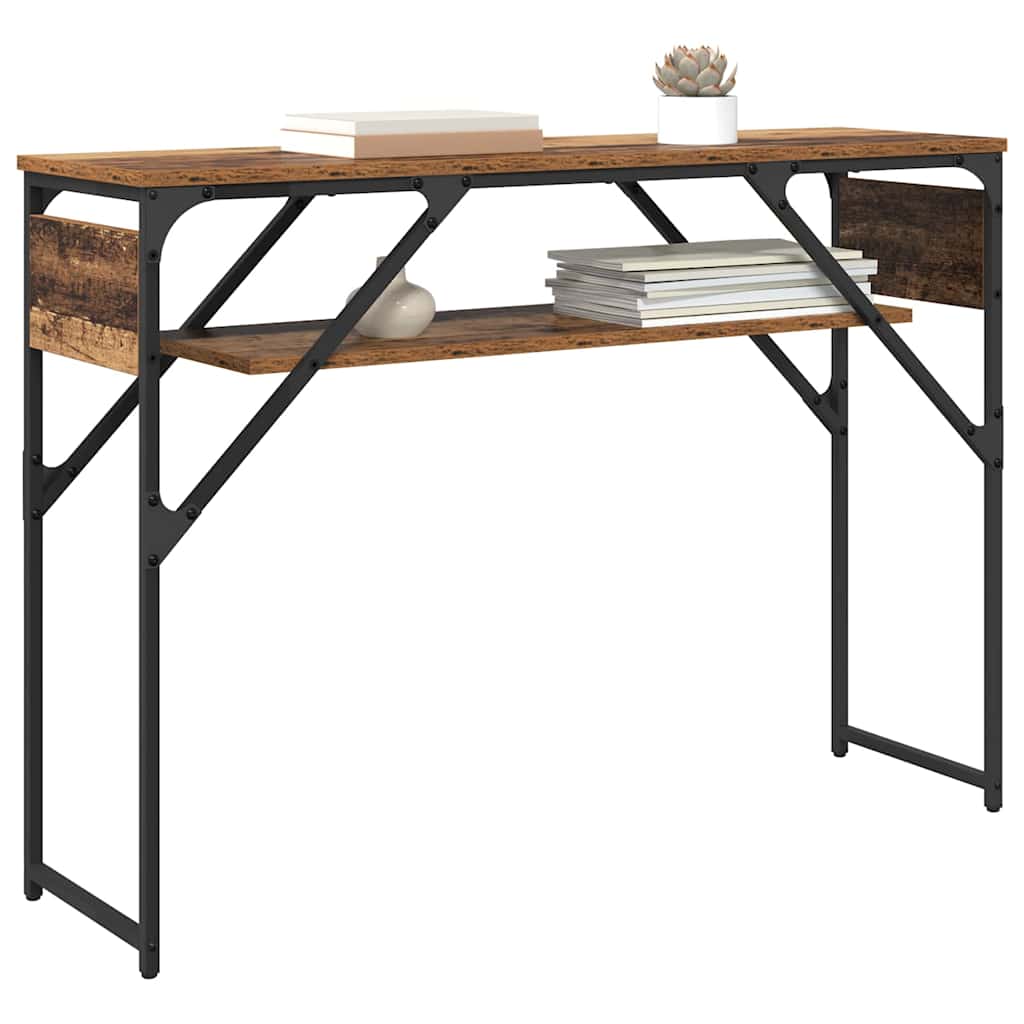 TavoloConsolle Legno vecchio 105x30x75cm Legno multistrato