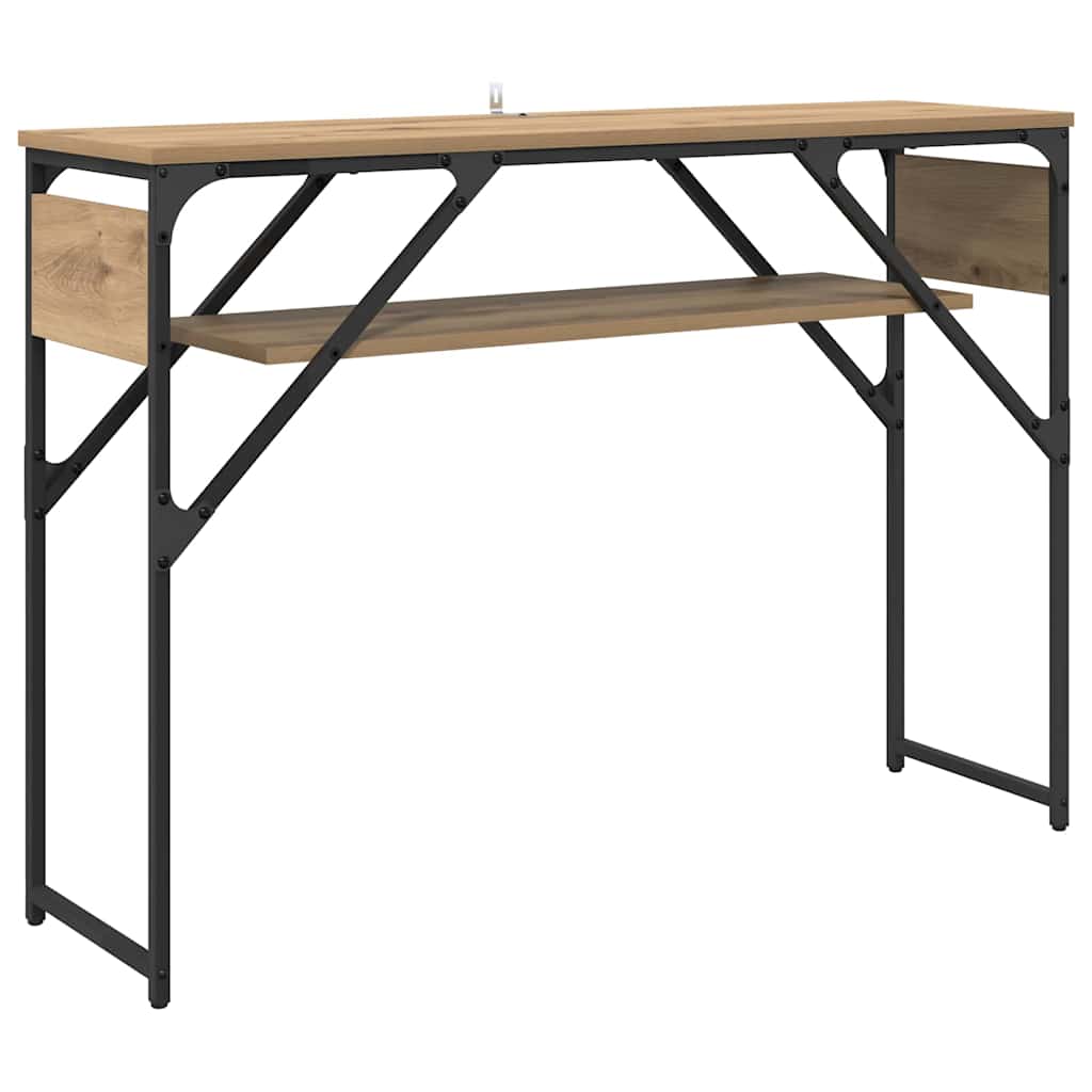 TavoloConsolle Rovere artigianale 105x30x75cm Legno multistrato