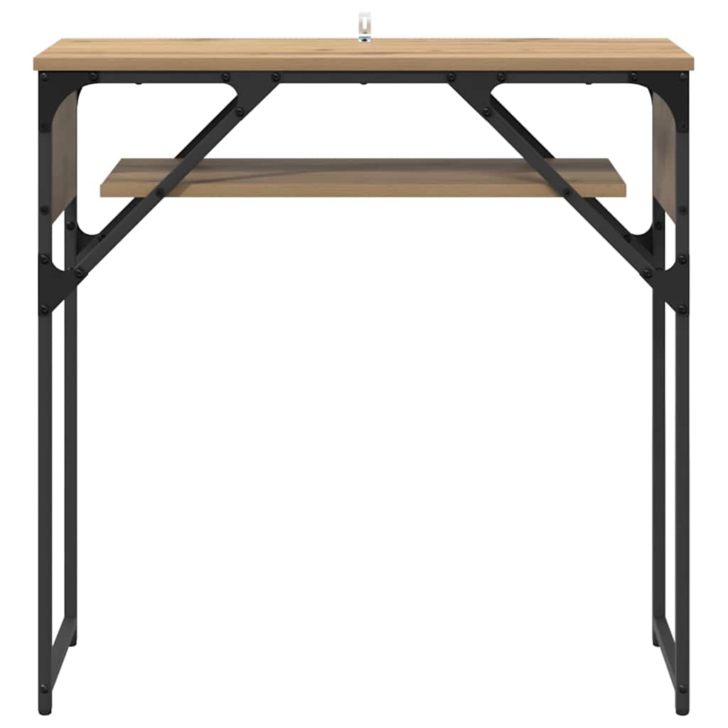 TavoloConsolle Rovere artigianale 75x30x75cm Legno multistrato