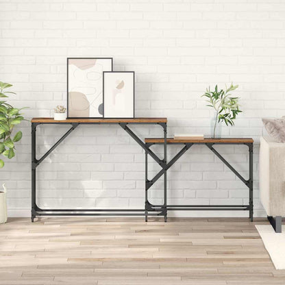 Tavolo consolle 2 pcs Legno vecchio 100 x 28 x 75 cm