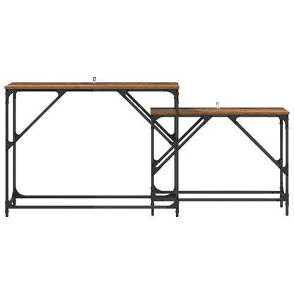 Tavolo consolle 2 pcs Legno vecchio 100 x 28 x 75 cm