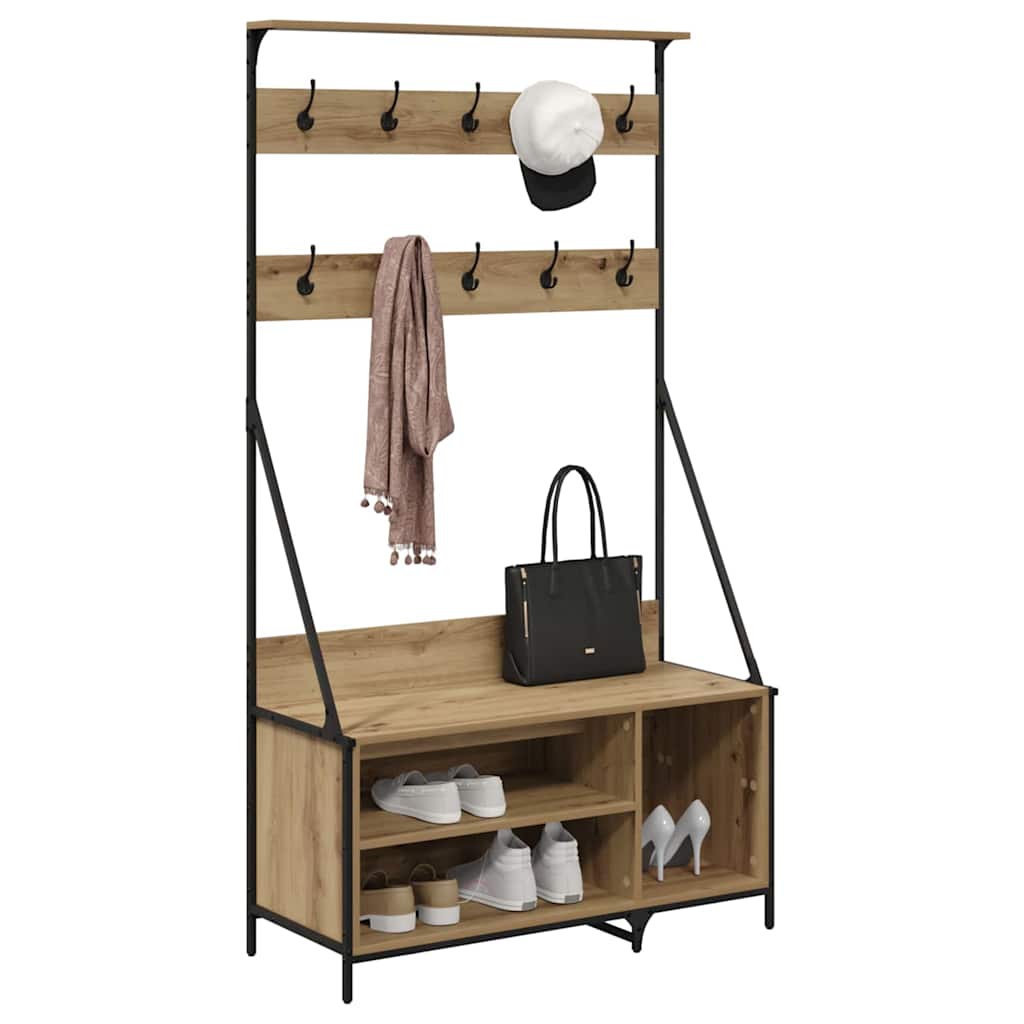 Stendibiancheria Rovere artigianale 100 x 41 x 184 cm
