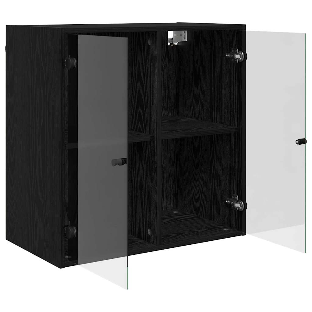 Armadietto a muro Rovere Nero 68 x 37 x 68,5 cm