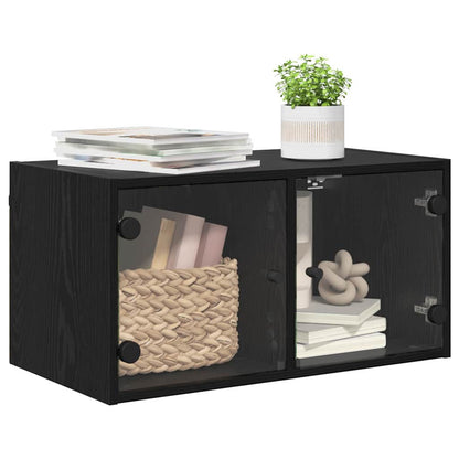 Armadietto a muro Rovere Nero 68 x 37 x 35 cm Legno multistrato