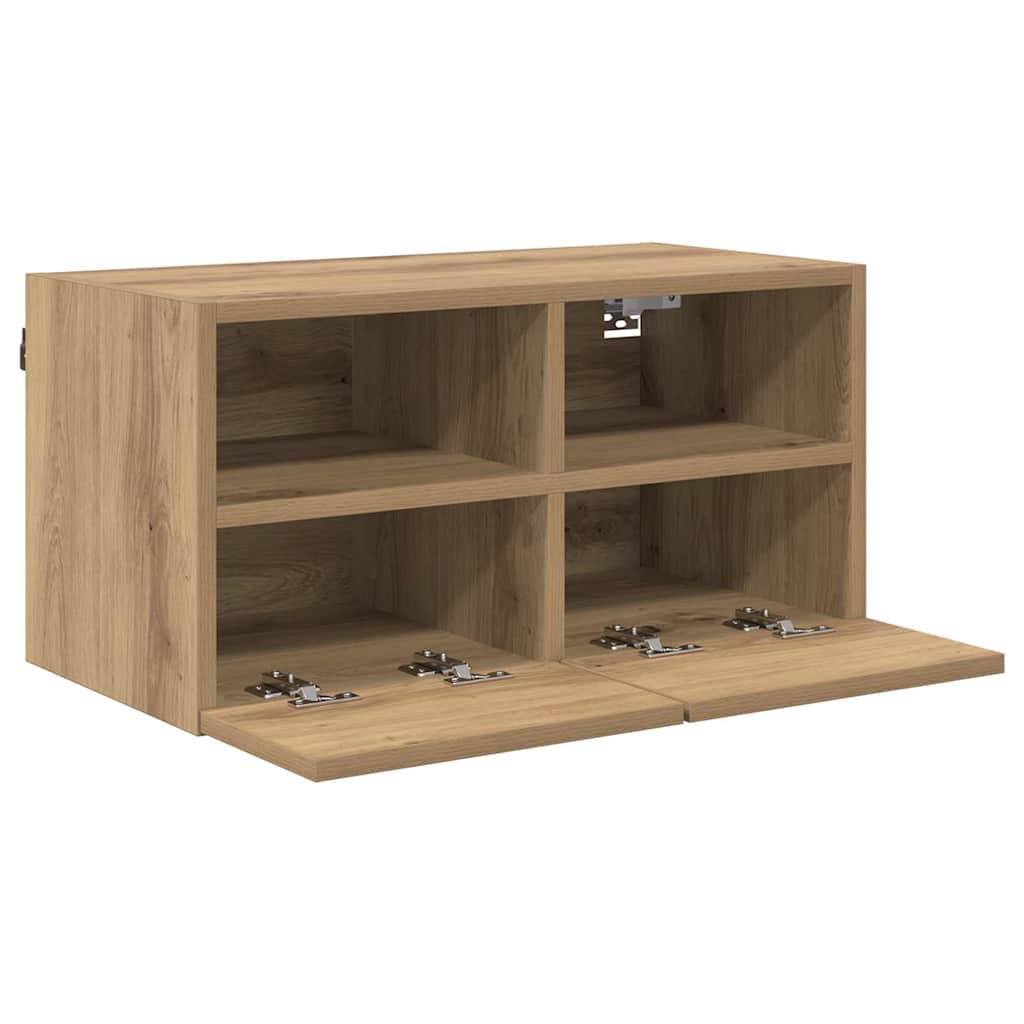 Mobile TV da parete Rovere artigianale 60 x 30 x 30 cm