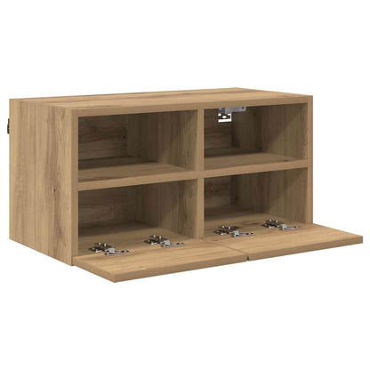 Mobile TV da parete Rovere artigianale 60 x 30 x 30 cm