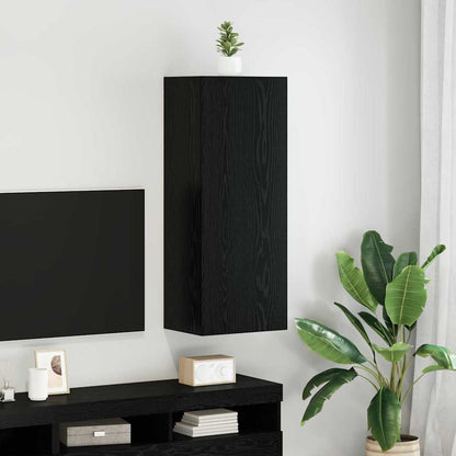 Mobile TV da parete Rovere Nero 40,5 x 30 x 102 cm