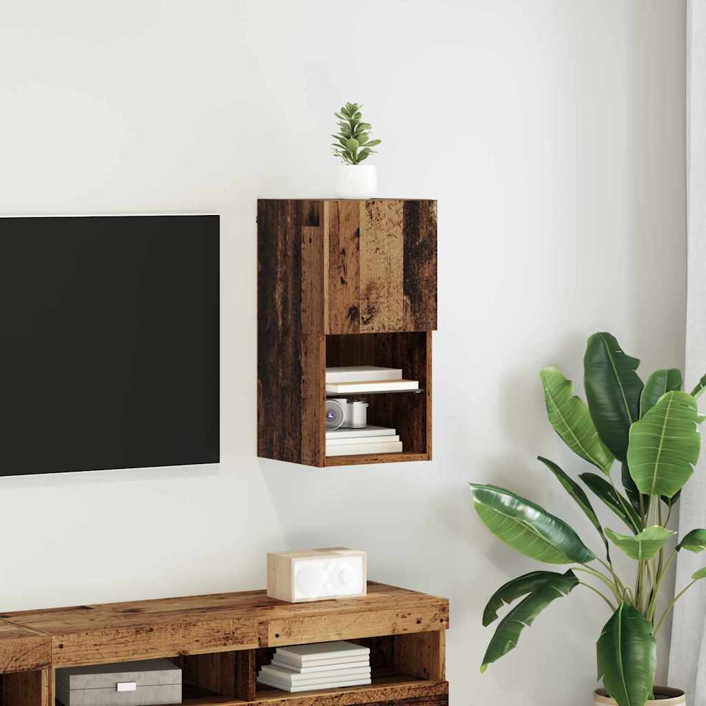 Mobile TV da Parete Legno vecchio 30,5 x 30 x 60 cm