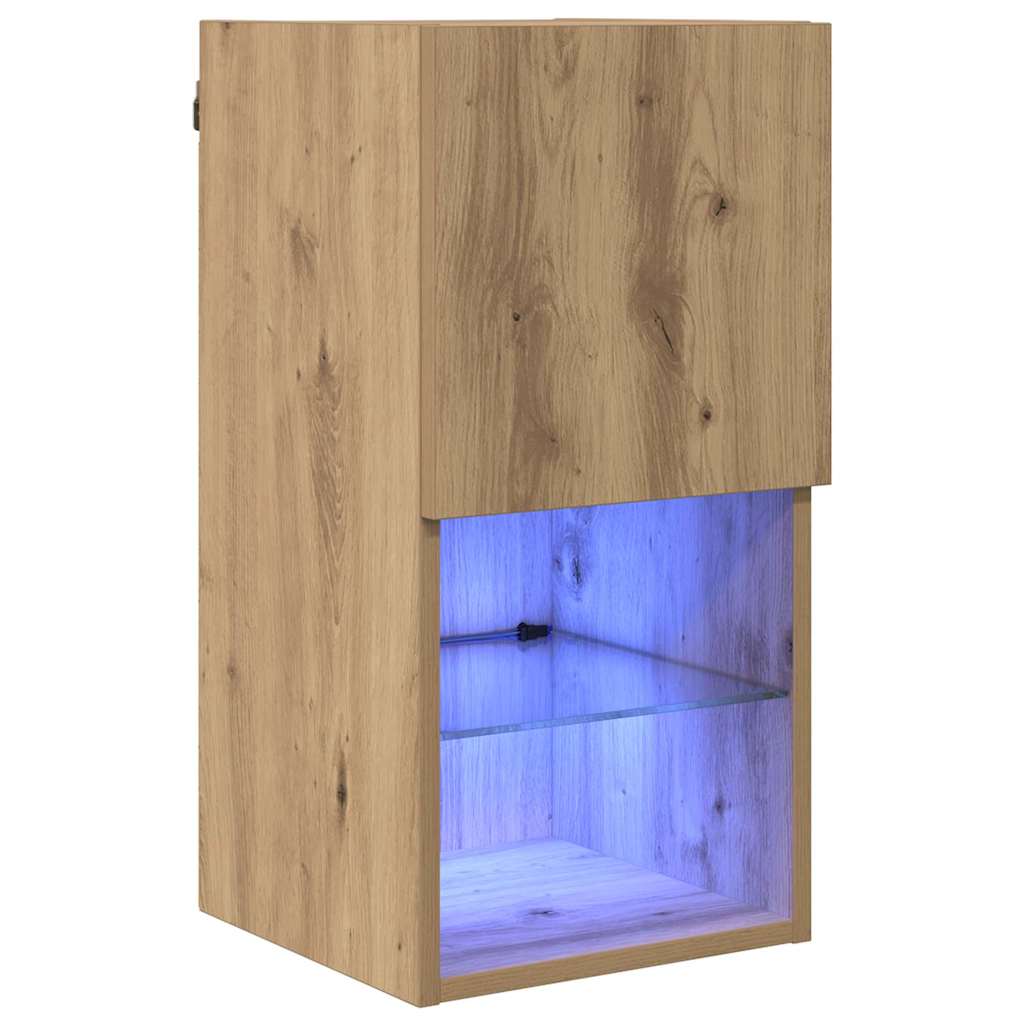 Mobile TV da Parete Rovere artigianale 30,5 x 30 x 60 cm