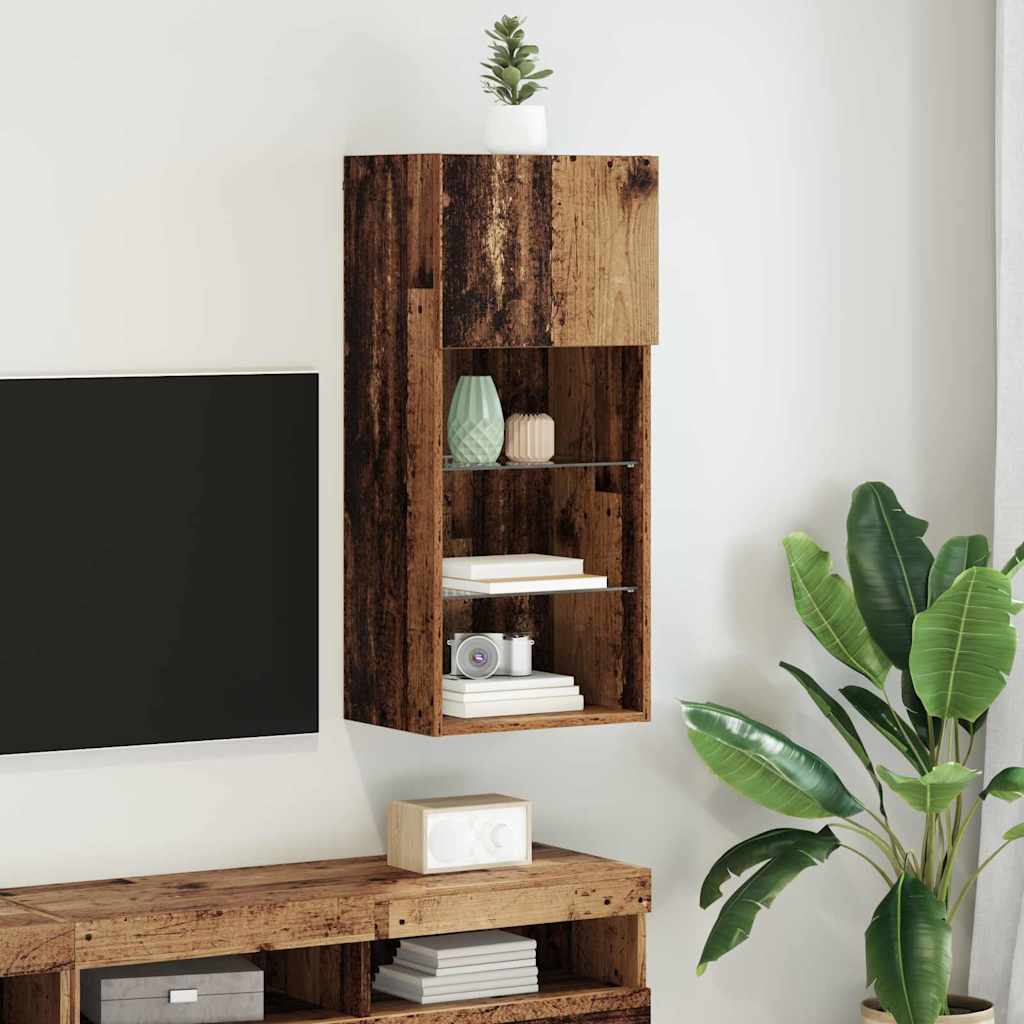 Mobile TV da Parete Legno vecchio 40,5 x 30 x 90 cm