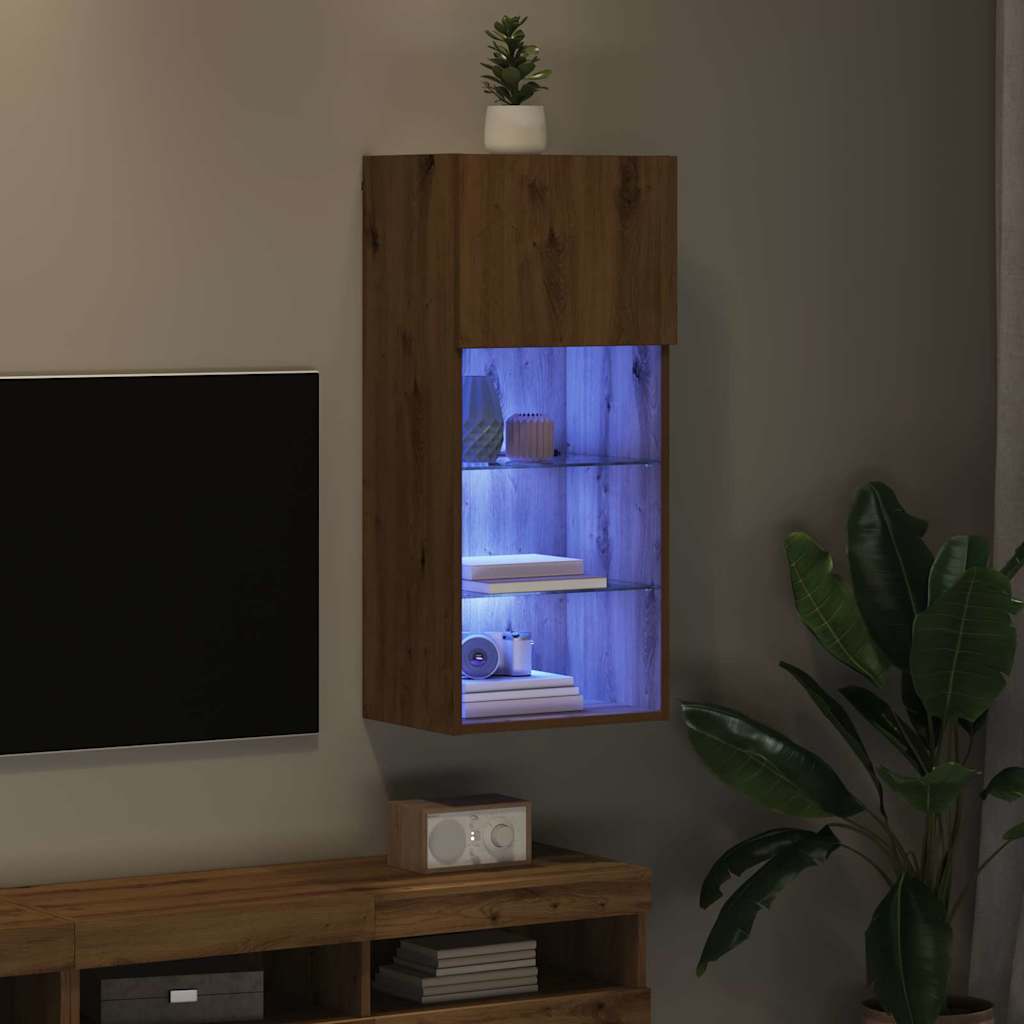 Mobile TV da Parete Rovere artigianale 40,5 x 30 x 90 cm