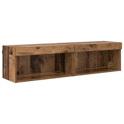 Set mobile TV con led Legno vecchio Legno multistrato