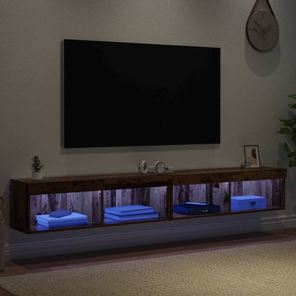 Set mobile TV con led Legno vecchio Legno multistrato