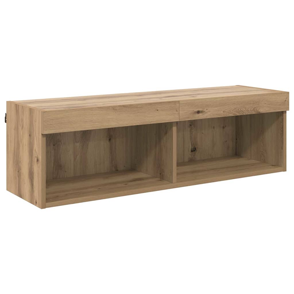Mobile TV da parete Panama Rovere artigianale 100 x 30 x 30 cm