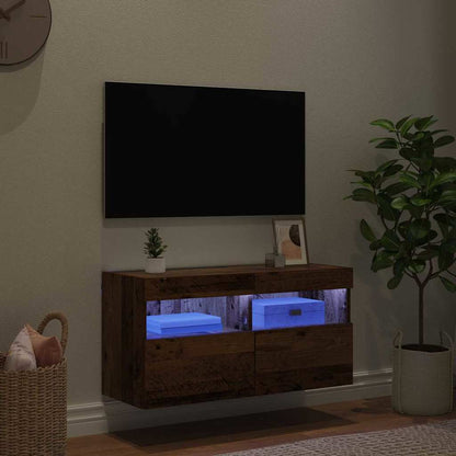 Mobile TV da parete Legno vecchio 80 x 30 x 40 cm