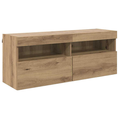 Mobile TV da parete Rovere artigianale 100 x 30 x 40 cm