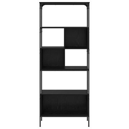 Libreria Rovere Nero 76 x 33 x 188,5 cm Legno multistrato