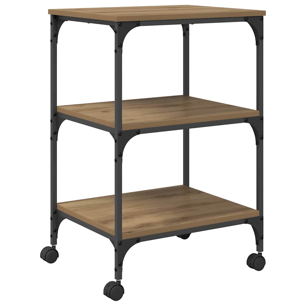 Supporto per Stampante Rovere artigianale 50 x 41 x 75 cm