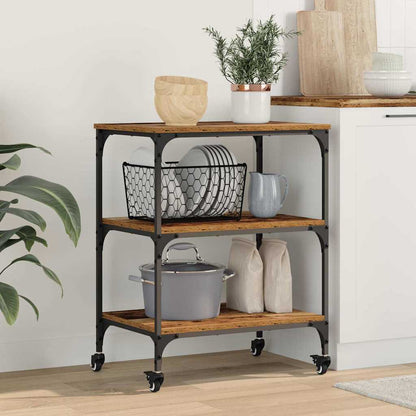 Carrello da Cucina Legno vecchio 60 x 41 x 76 cm