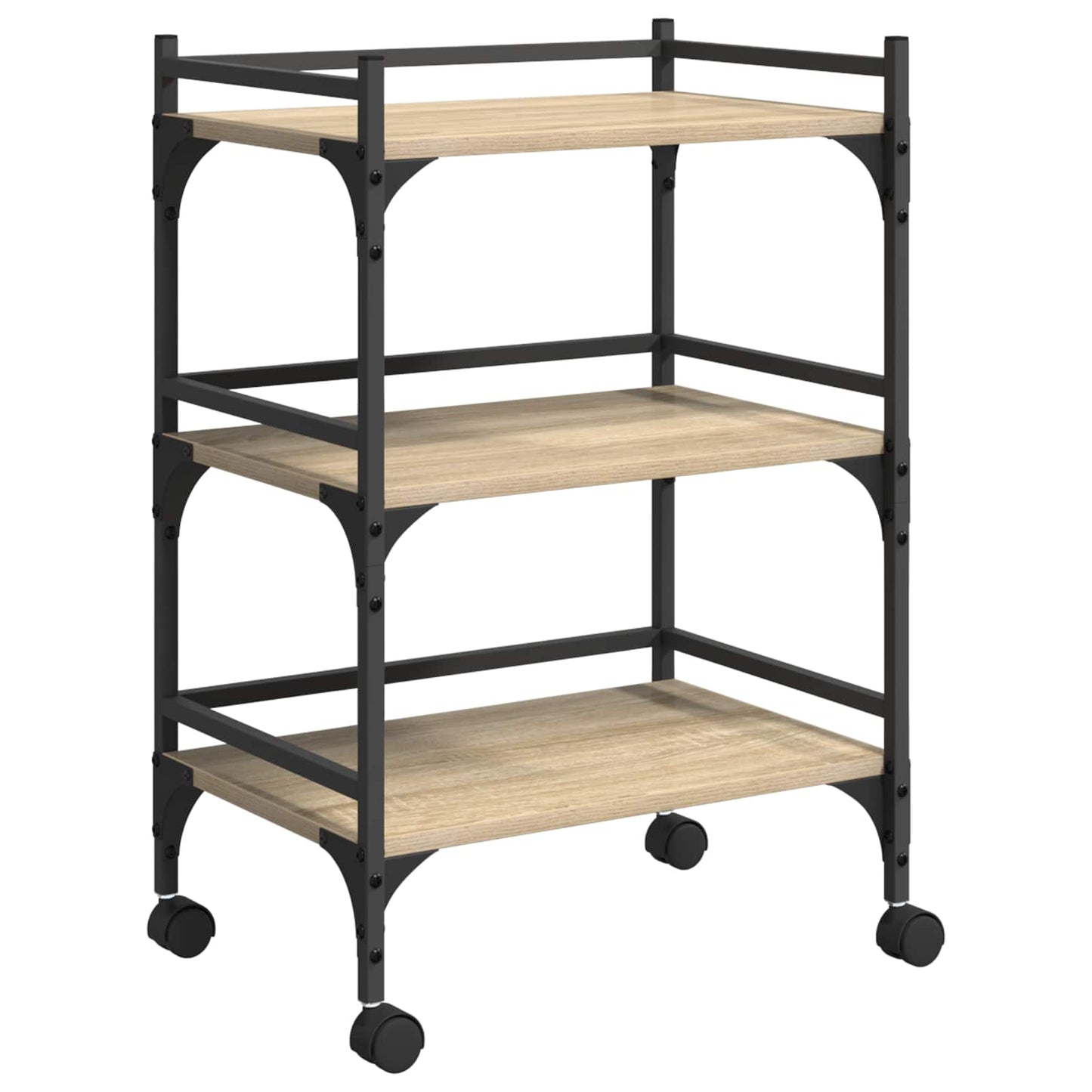 Carrello da Cucina Rovere Sonoma 50 x 35 x 75,5 cm