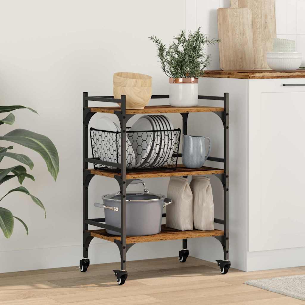 Carrello da Cucina Legno vecchio 50 x 35 x 75.5 cm