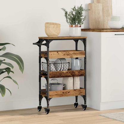 Carrello da Cucina Legno vecchio 53 x 20 x 76 cm