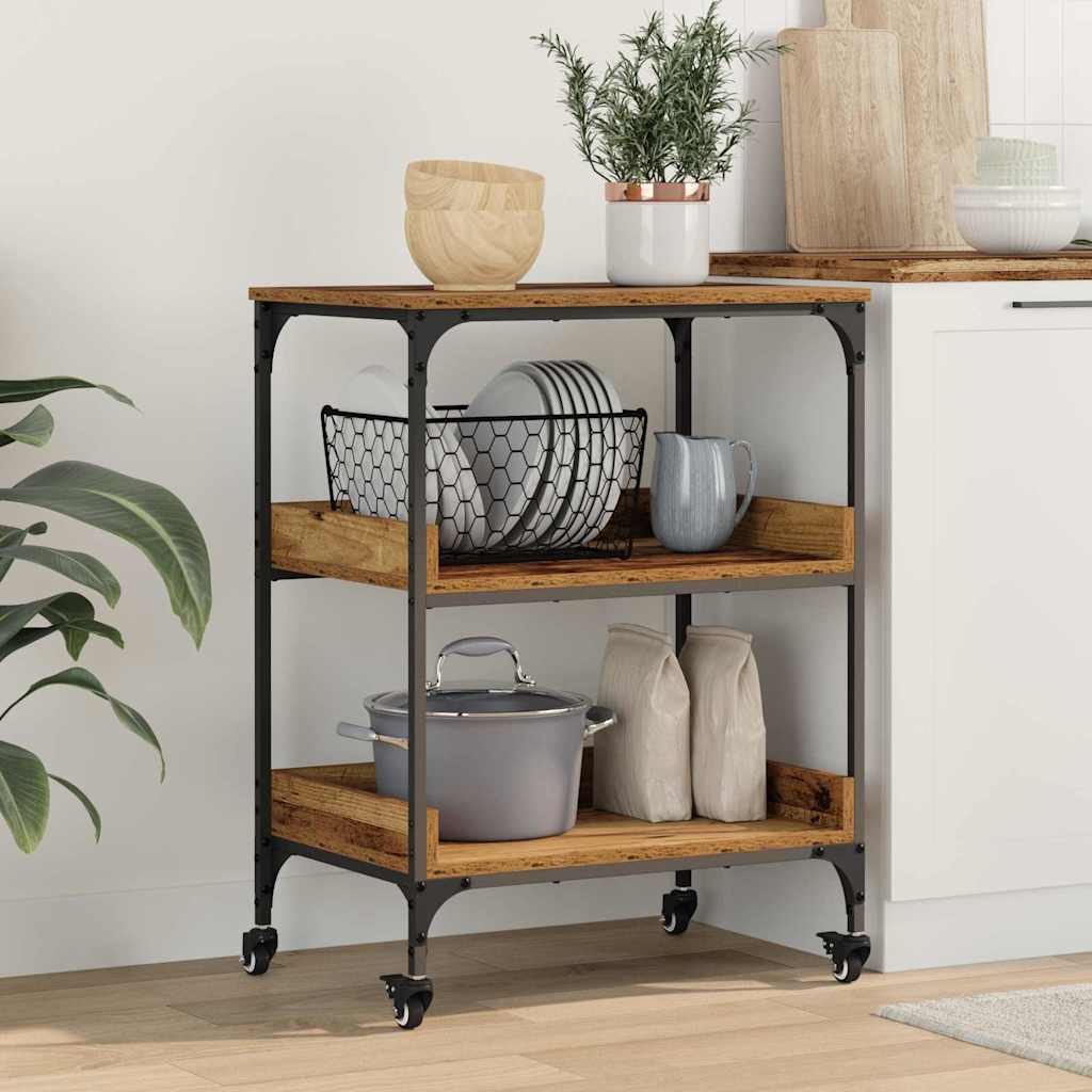 Carrello da Cucina Legno vecchio 60 x 41 x 80.5 cm