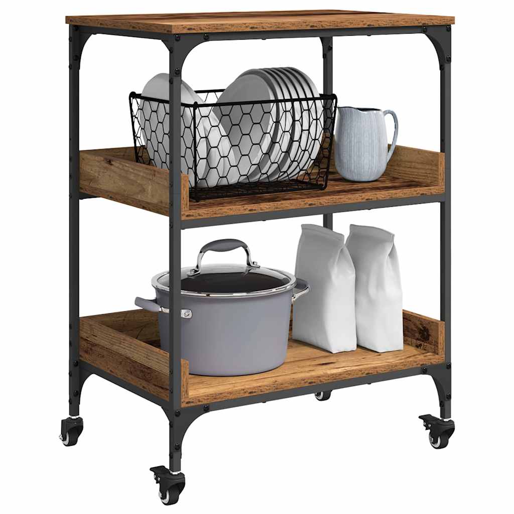Carrello da Cucina Legno vecchio 60 x 41 x 80.5 cm