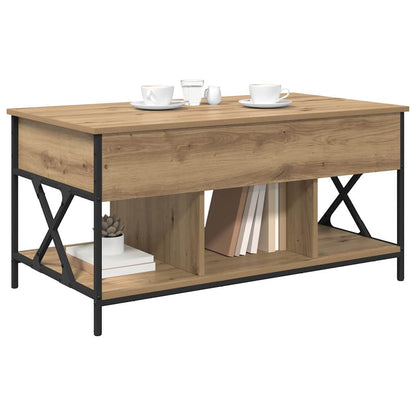 Tavolino da salotto Rovere artigianale 100 x 55 x 48.5 cm