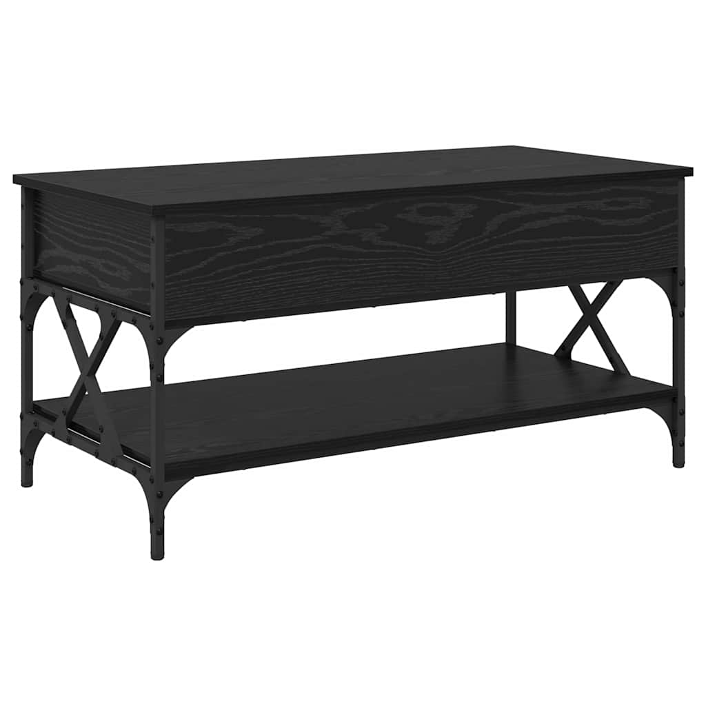 Tavolino da salotto Rovere Nero 100 x 50 x 50 cm