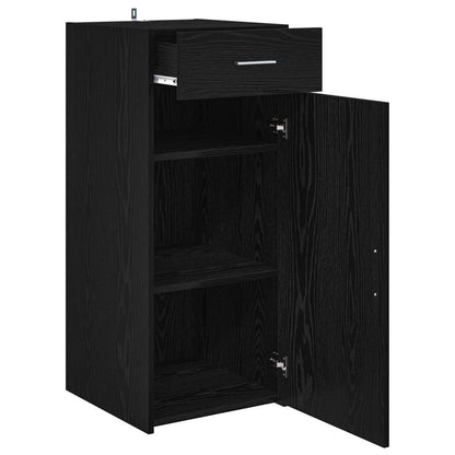 Credenza Rovere Nero 42,5 x 40 x 93 cm Legno multistrato