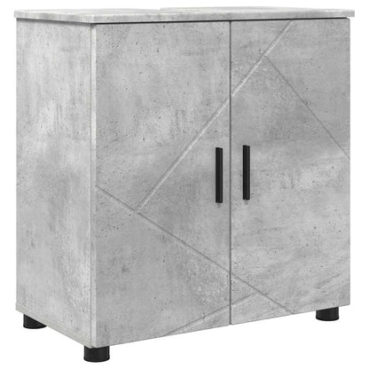 Mobile da Bagno con porta Grigio cemento 61 x 35 x 64 cm