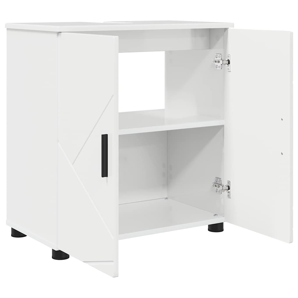 Mobile da Bagno con archiviazione Bianco Lucido 61 x 35 x 64 cm