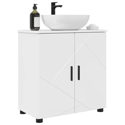 Mobile da Bagno con archiviazione Bianco Lucido 61 x 35 x 64 cm