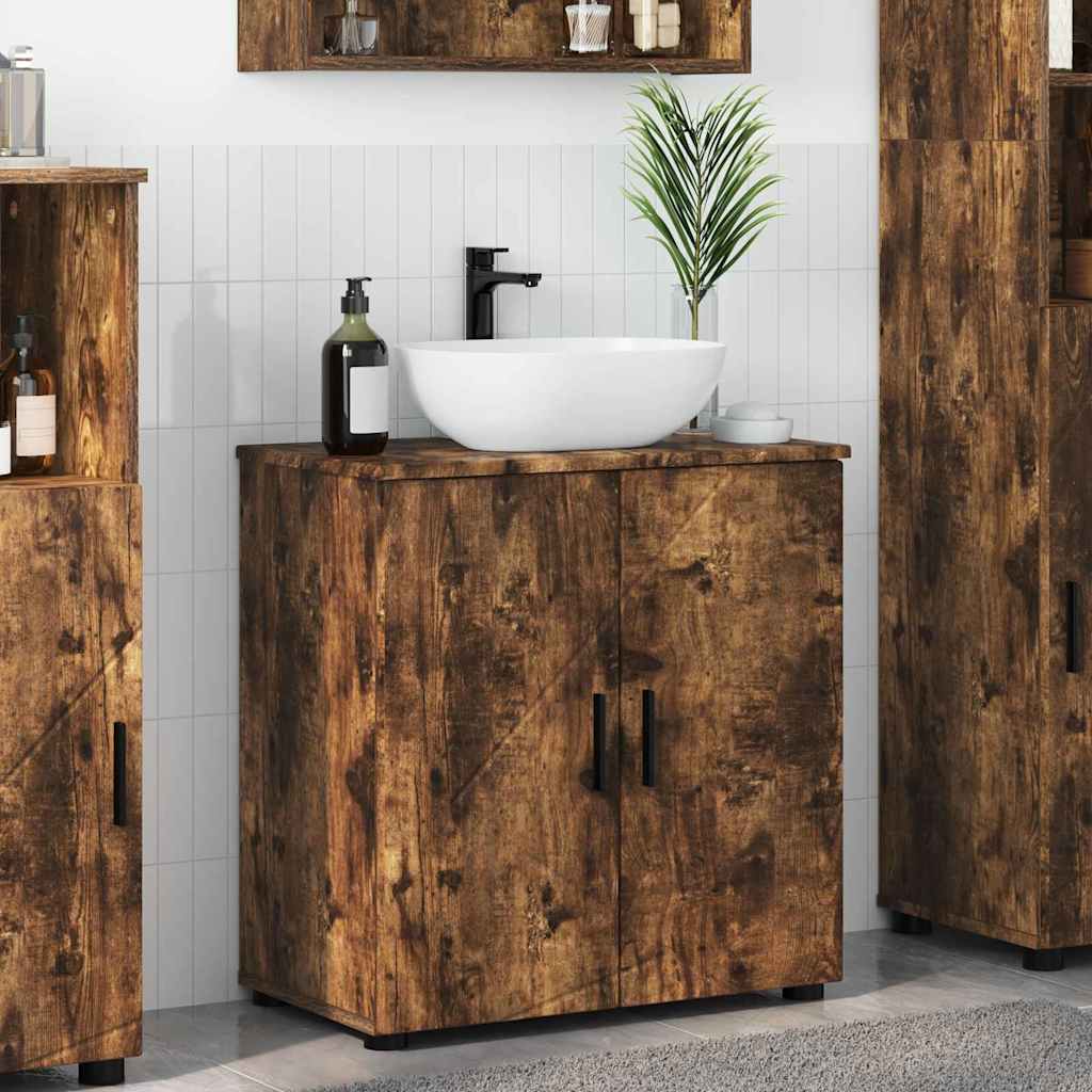 Mobile da Bagno con archiviazione Rovere fumÃ© 61 x 35 x 64 cm
