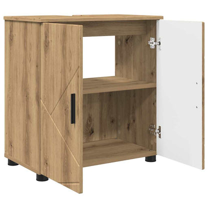 Mobile da Bagno con porta Rovere artigianale 61 x 35 x 64 cm