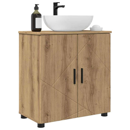 Mobile da Bagno con porta Rovere artigianale 61 x 35 x 64 cm