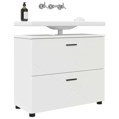 Mobile da Bagno con cassetto con porta Bianco 76,5 x 35 x 64 cm