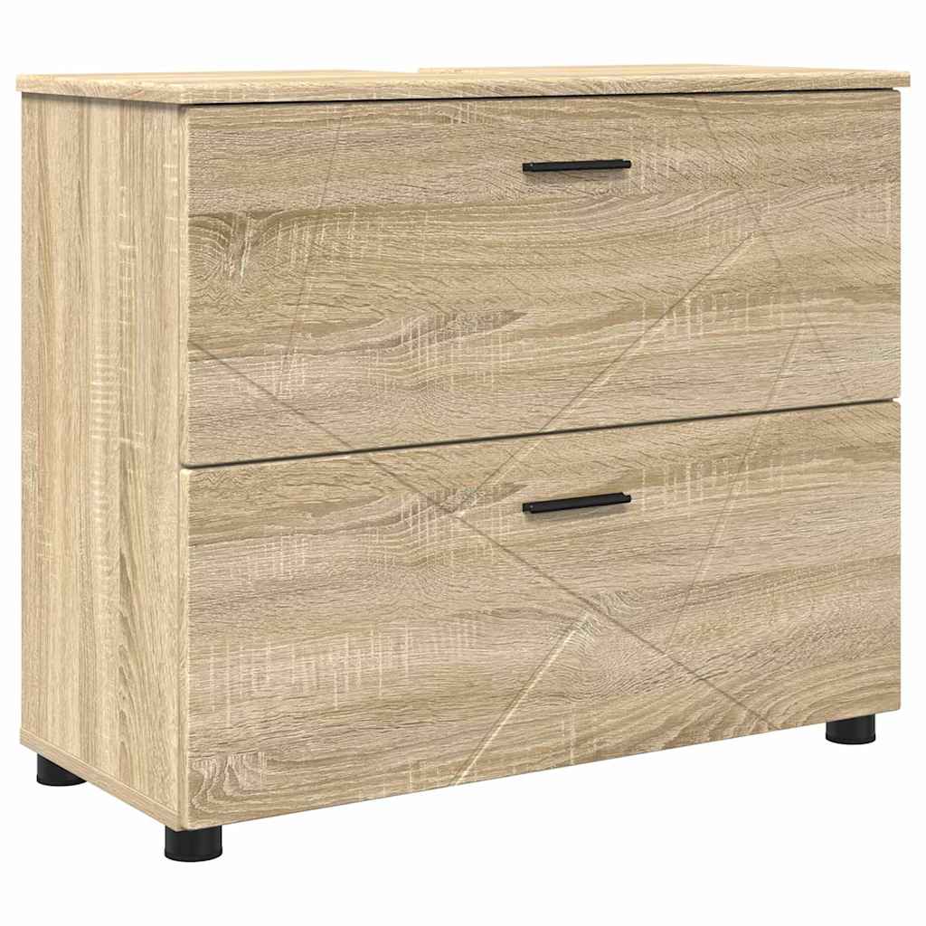 Mobile da Bagno con cassetto Rovere Sonoma 76,5 x 35 x 64 cm